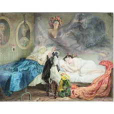 Схема вышивки s25-037 "Сон бабушки и внучки"